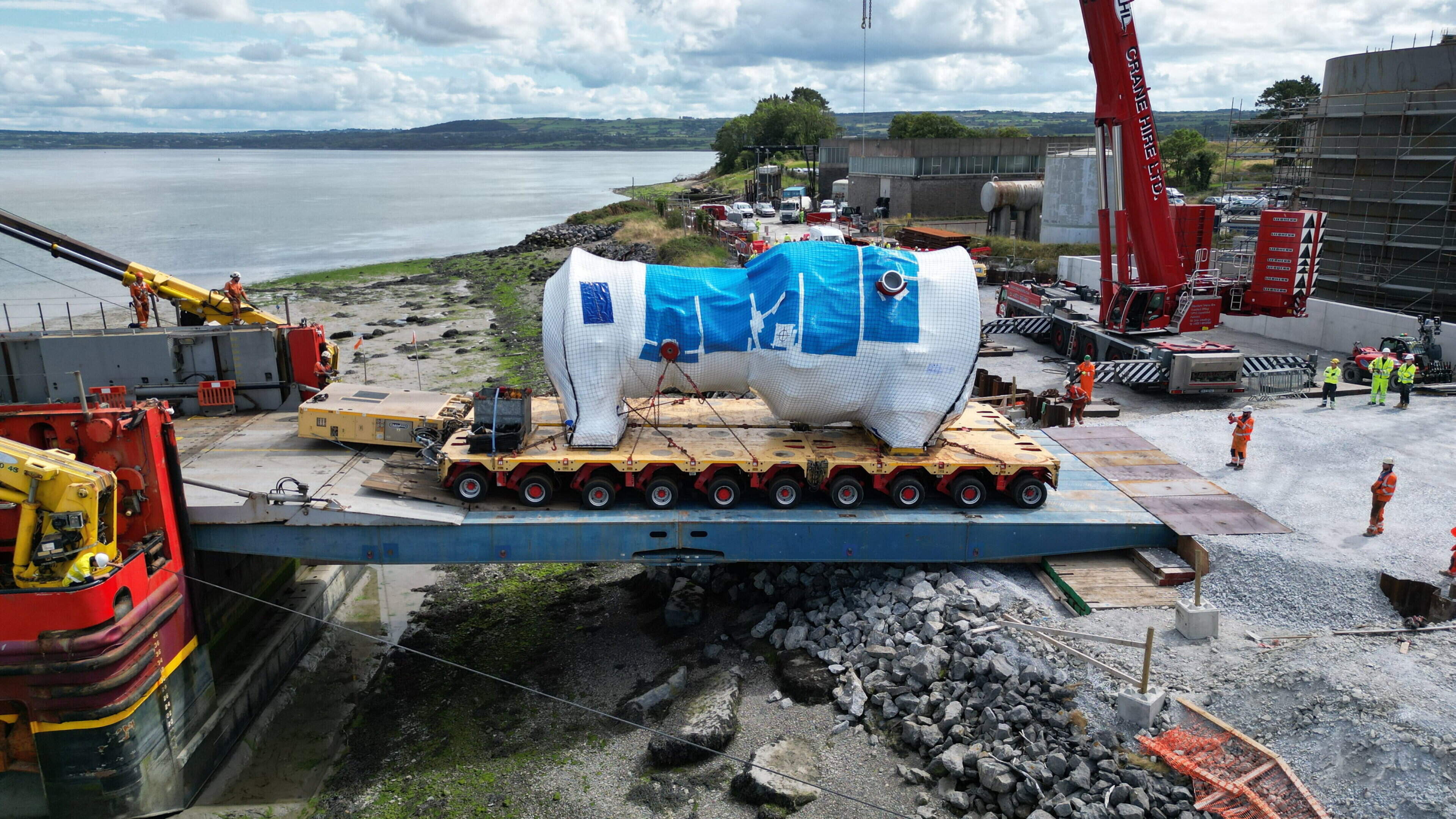 Major milestone reached in ongoing construction of new power station in Tarbert